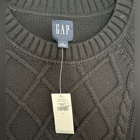 Gap Cotton Cable Knit Sweater size L - Picture 4 of 8